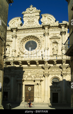 Apulia art baroque Basilica di Santa Croce church culture facade Italy Europe Lecce skill