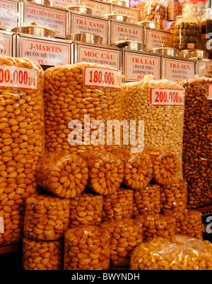 Nuts for sale in Ben Thanh market Saigon Vietnam (Ho Chi Minh City) Stock Photo