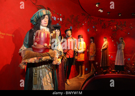 Inside Edinburgh Castle- The story  /exhibition of the Scottish crown jewels. Stock Photo