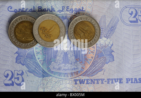 Egyptian money Stock Photo