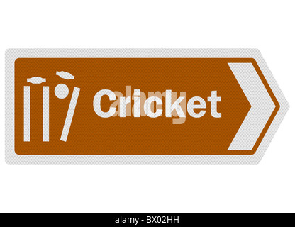 Photo-realistic tourist information-style roadsign, depicting ' Stock Photo