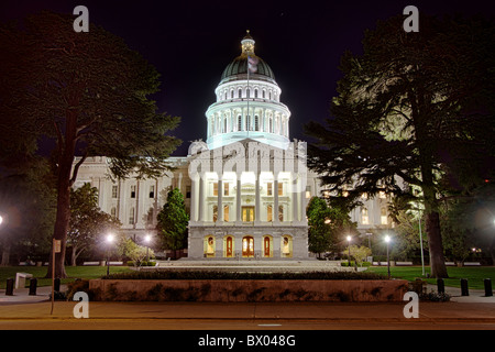 The California State Capitol Building in Sacramento, California, USA. Stock Photo