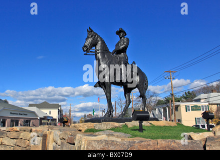 Theodore Roosevelt Rough Rider statue, Oyster Bay, Long Island NY Stock Photo