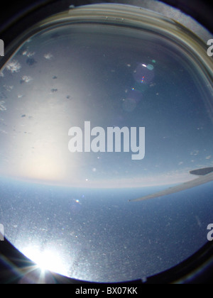 effect fish - eye Fisheye airplane fly inside jet jet airplane heads ...