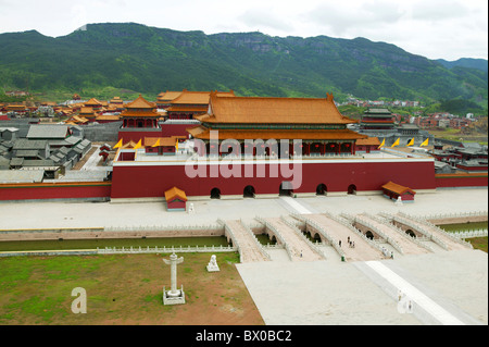 Palace of Ming and Qing Dynasties, Hengdian World Studios, Hengdian Village, Dongyang, Zhejiang Province, China Stock Photo