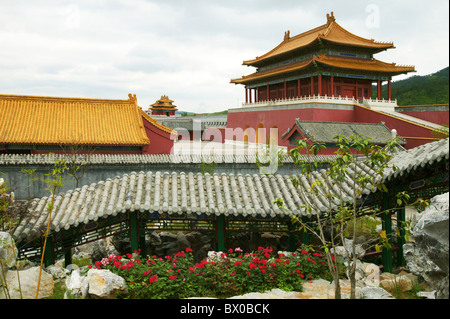 Palace of Ming and Qing Dynasties, Hengdian World Studios, Hengdian Village, Dongyang, Zhejiang Province, China Stock Photo