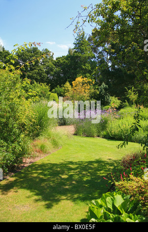 The summer display in Knoll Gardens in Wimborne, Dorset, England, UK Stock Photo