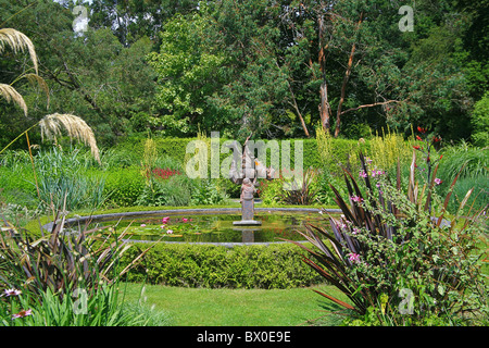 The summer display in the Dragon Garden in Knoll Gardens in Wimborne, Dorset, England, UK Stock Photo