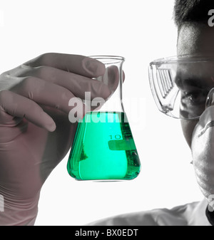 researcher in the laboratory Stock Photo