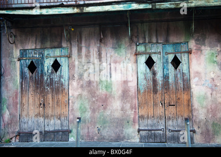 Over 250 years old, Preservation Hall in New Orleans's French Quarter today has a mission of protecting and honoring jazz. Stock Photo