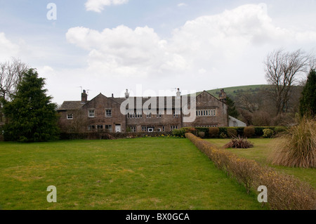 Roughlee Old Hall in the Pendle Hill area in Lancashire in Northern England Stock Photo