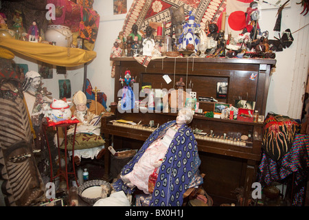 Voodoo Spiritual Temple in New Orleans, Louisiana, established in 1990 by Priestess Miriam and Priest Oswan Chamani. Stock Photo