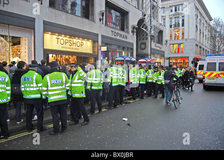 Topshop Protest against Phillip Green Tax avoidance Stock Photo