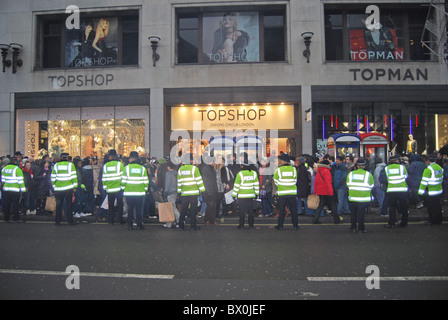 Topshop Protest against Phillip Green Tax avoidance Stock Photo