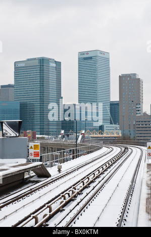 Snow in London, December 2010. Stock Photo