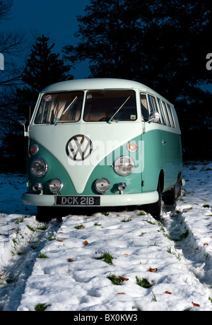 A 1964 VW Camper van on display at a car show Stock Photo - Alamy