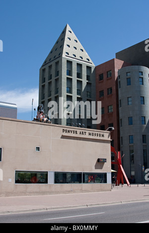 Denver Art Museum located in Denver, Colorado. Stock Photo