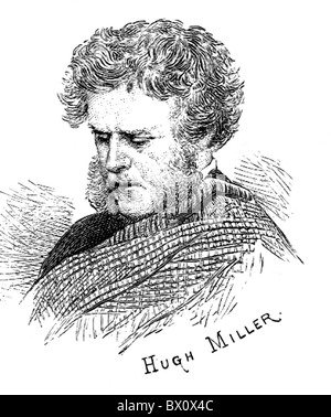 Archive image of historical literary figures. This is Hugh Miller. Stock Photo