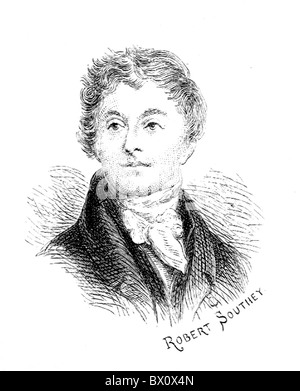 Archive image of historical literary figures. This is Robert Southey. Stock Photo