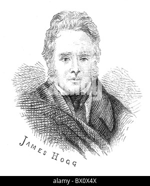 Archive image of historical literary figures. This is James Hogg. Stock Photo