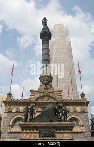 Cuyahoga County Soldiers and Sailors Monument. Cleveland, Ohio, USA. Stock Photo