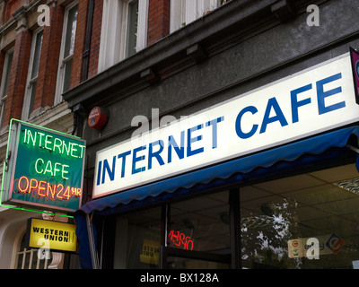 Internet Cafe Stock Photo