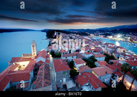 An old fortified town in South Eastern Europe - Rab, Croatia Stock Photo