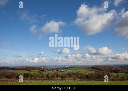 Sheffield, viewed from the Houndkirk Road Stock Photo