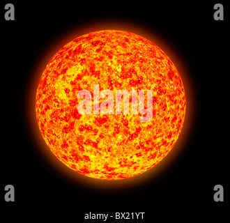 Illustration of sunspot activity as one might see it through a spectroscope Square Stock Photo