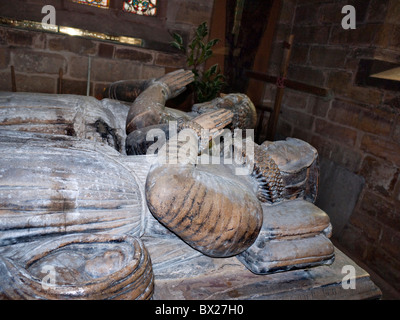 The Brereton Tomb in the Parish Church of St Mary the Virgin in Eccles  Salford Greater Manchester Stock Photo