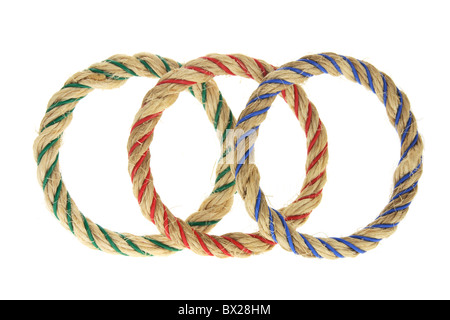 Ring Toss Game Ropes Stock Photo