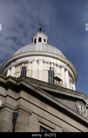 Dome of Lloyds TSB bank in historic Market House building 1832 Penzance Cornwall UK Stock Photo