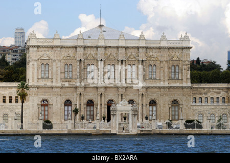 Dolmabahce Palace, viewed from the Bosphorus, Istanbul, Turkey Stock Photo