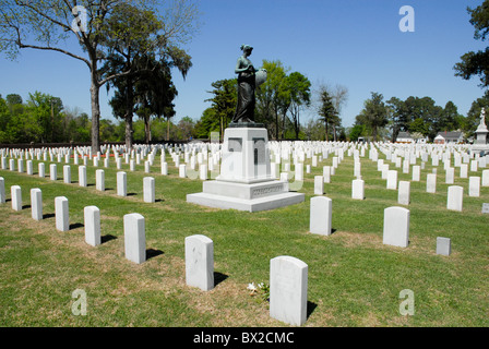 New Bern National Cemetery located in New Bern, NC, USA Stock Photo