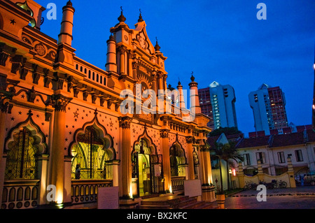 Exterior of Masjid Abdul Gafoor Mosque in Little India area of Singapore Stock Photo