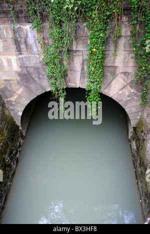 flume to conduct water forced Stock Photo