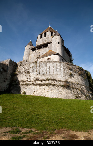 The Tour Cesar (Caesars Tower) in the medieval town of Provins, Seine et Marne, Ile de France France Stock Photo