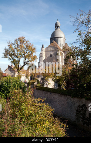 The Saint Quiriace Collegiate Church in the medieval town of Provins, Seine et Marne, Ile de France France Stock Photo