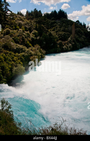 Huka Falls,Lookout ,Waikato River,Leaves,Lake,Taupo,Cascading Through a ...