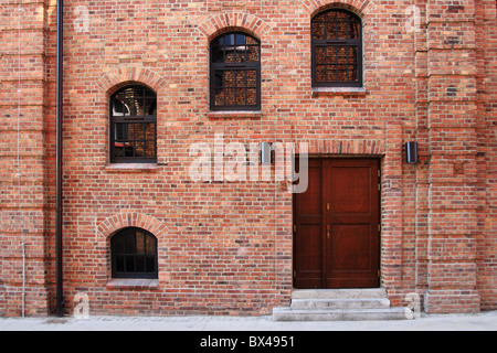 Nikiszowiec - district of Katowice - highly unique early 20th century  architecture. Upper Silesia, Poland. Stock Photo