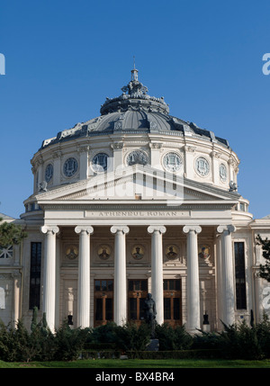 The Romanian Athenaeum (Atheneul Roman) in Bucharest Romania Stock Photo