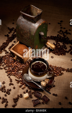 Old coffee mill Stock Photo
