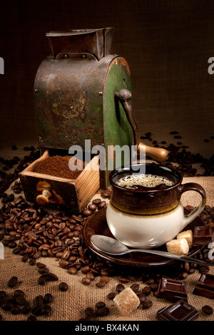 Old coffee mill Stock Photo