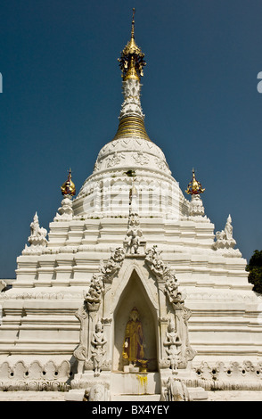 Thailand - Wat Buppharam a Buddhist temple in Chiang Mai in Thailand South East Asia. Stock Photo