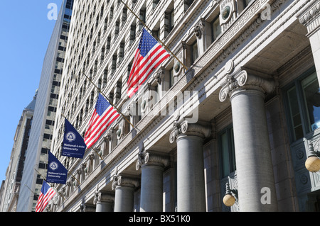 Chicago Illinois South Michigan Ave bearded busker street entertainer Stock Photo: 143223165 - Alamy