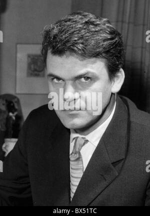 Czech writer Milan Kundera on a file photo from May 6, 1963. (CTK Photo/Frantisek Nesvadba) Stock Photo