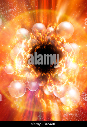 Big Bang, conceptual artwork Stock Photo