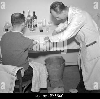 alcoholism, cure, treatment, injection Stock Photo