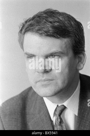 Czech writer Milan Kundera, May 1968. (CTK Photo/Pavel Vacha) Stock Photo