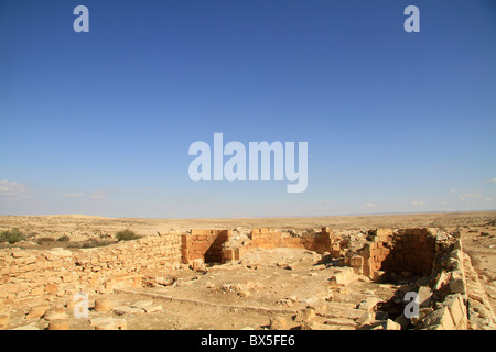 Israel, Rehovot in the Negev on the Nabatran Incense Route, remains of the Byzantine Church Stock Photo